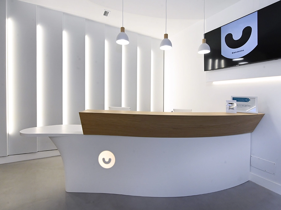 diseno sanitario recepcion solid matter